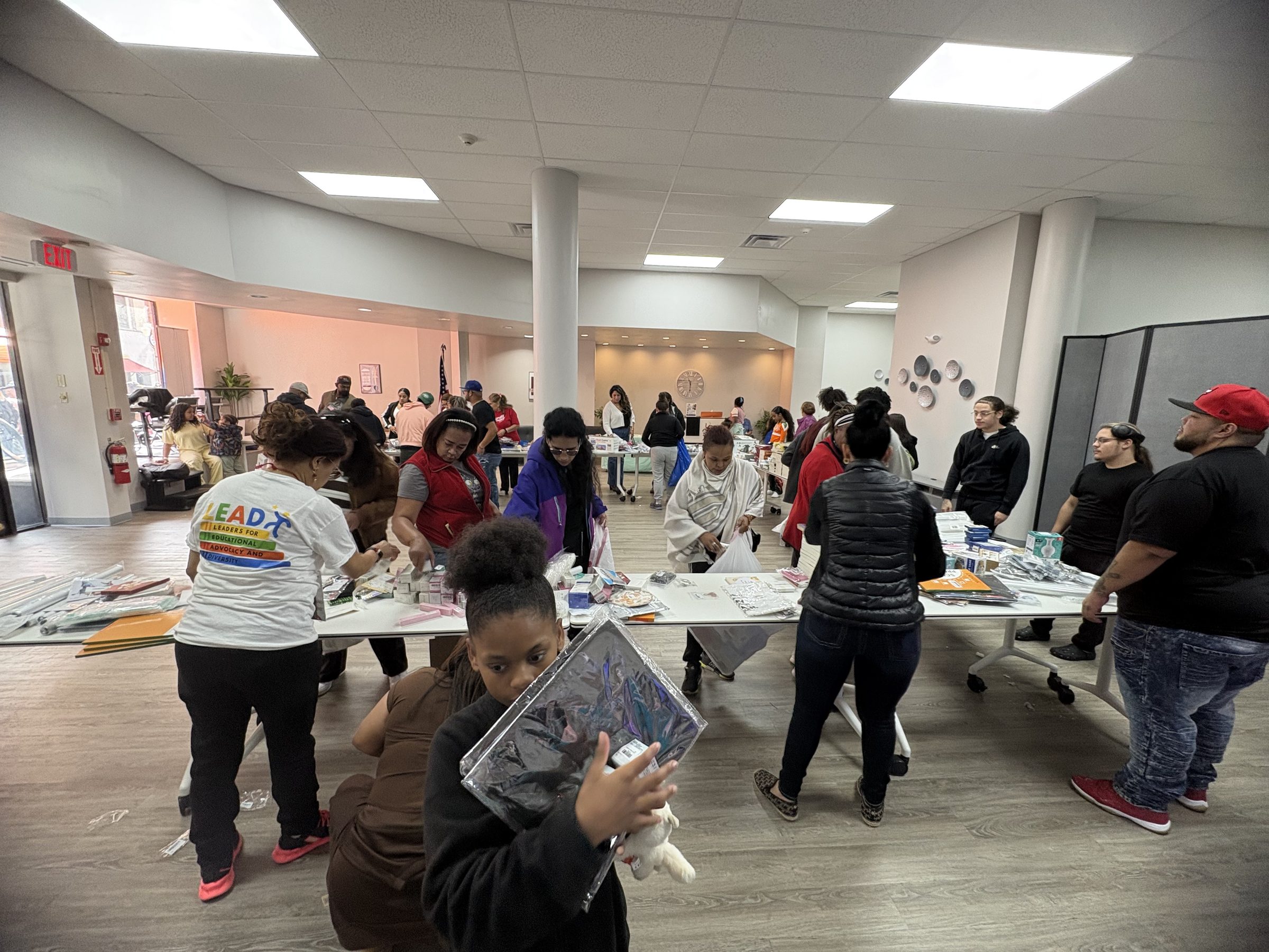 School supplies and books for the community