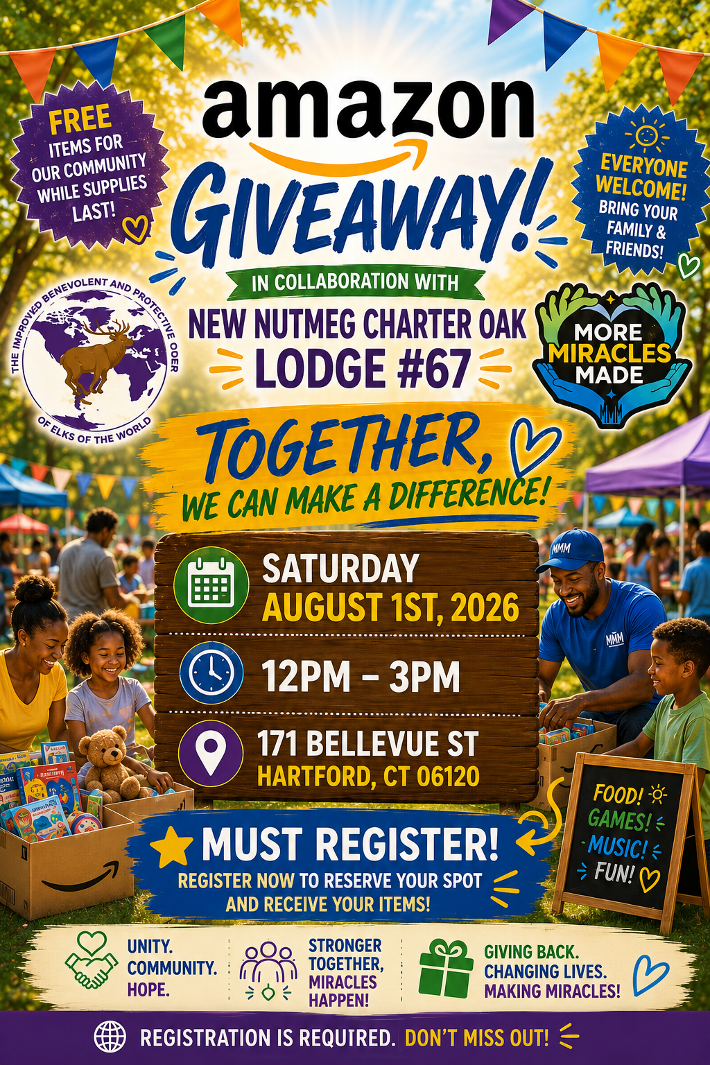 Summer of Miracles Amazon Giveaway flyer — click to RSVP on Eventbrite