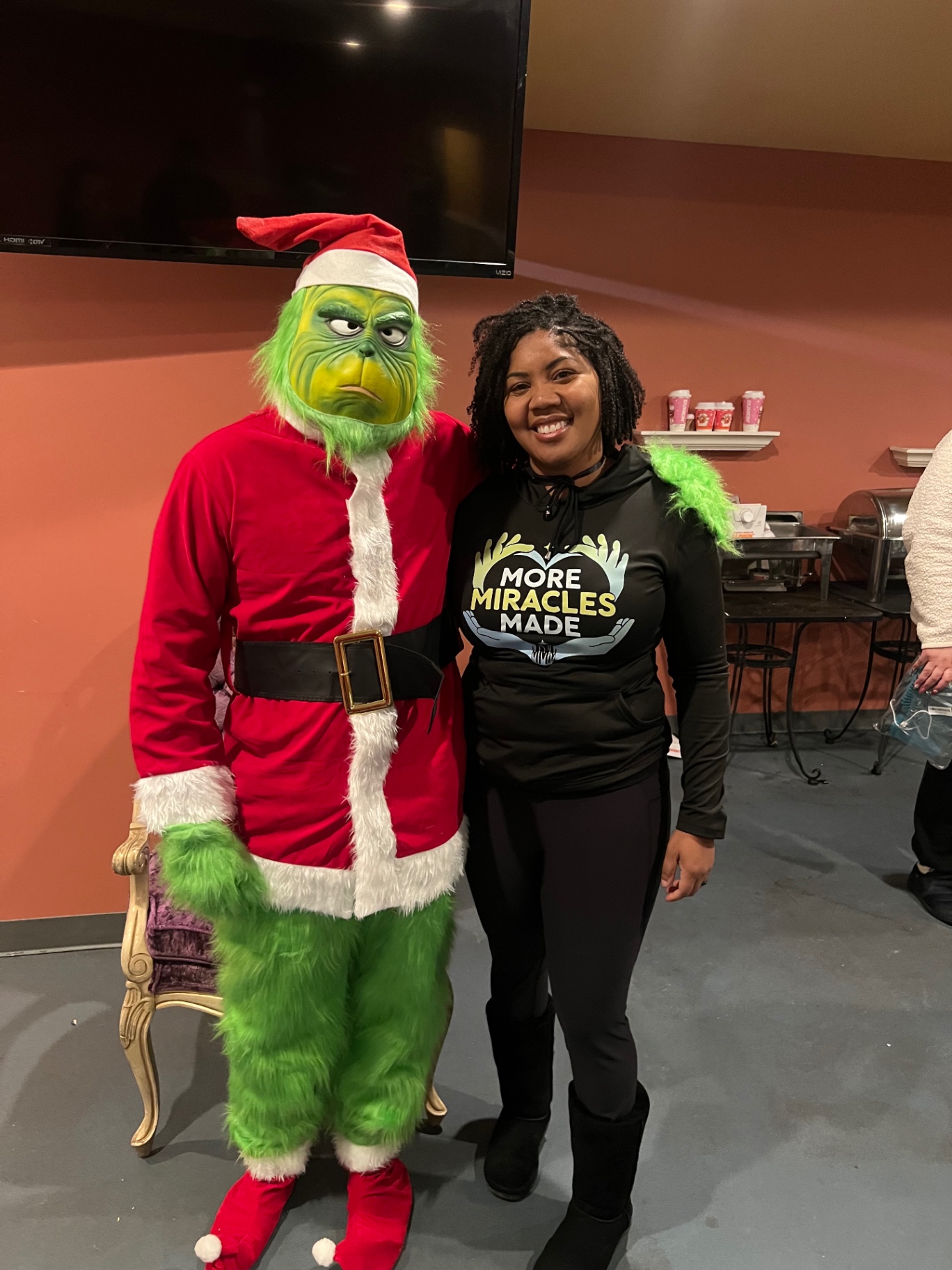 Holiday cheer with a special guest